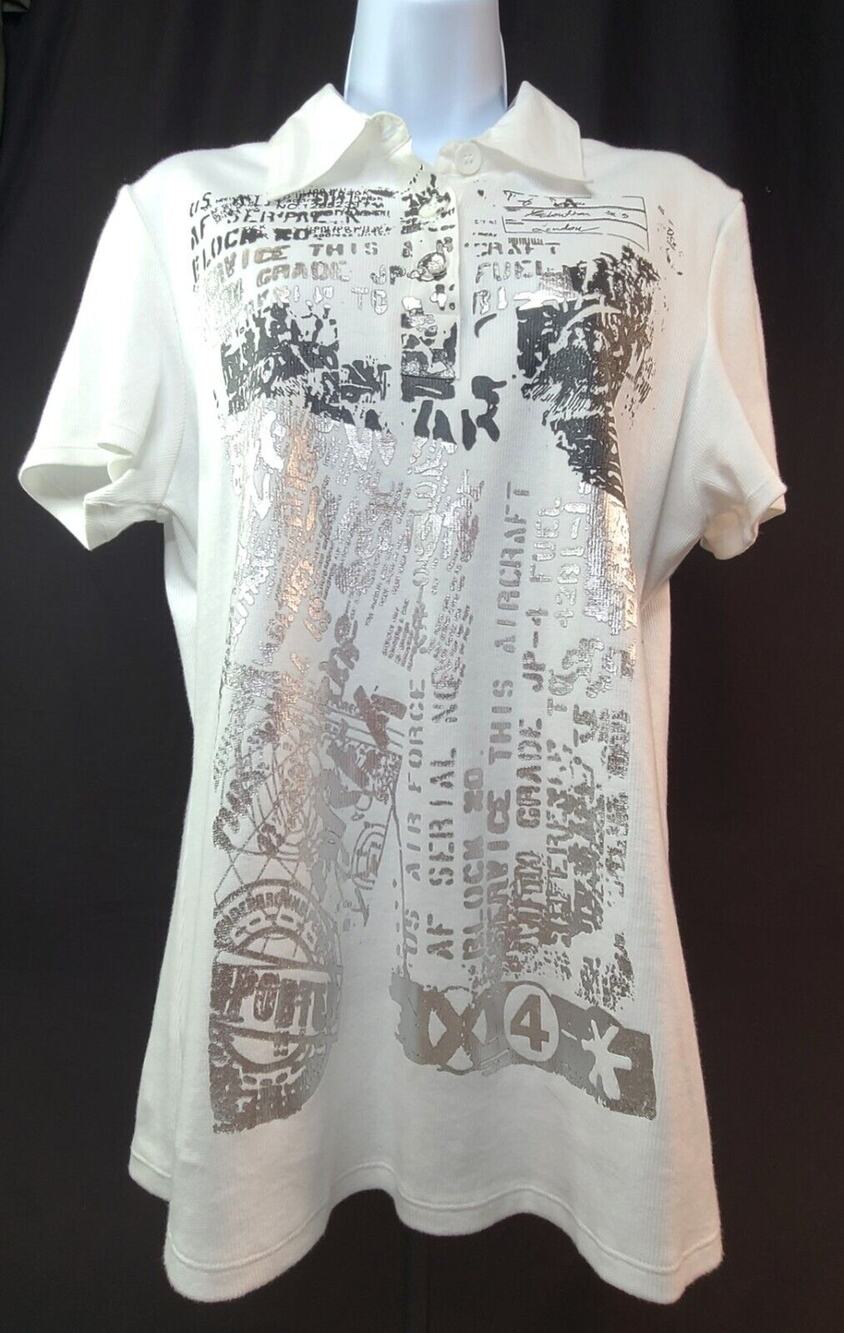 Tribal Sportswear Women's Short Sleeve Classic Polo Size XL Stretch Extensible
